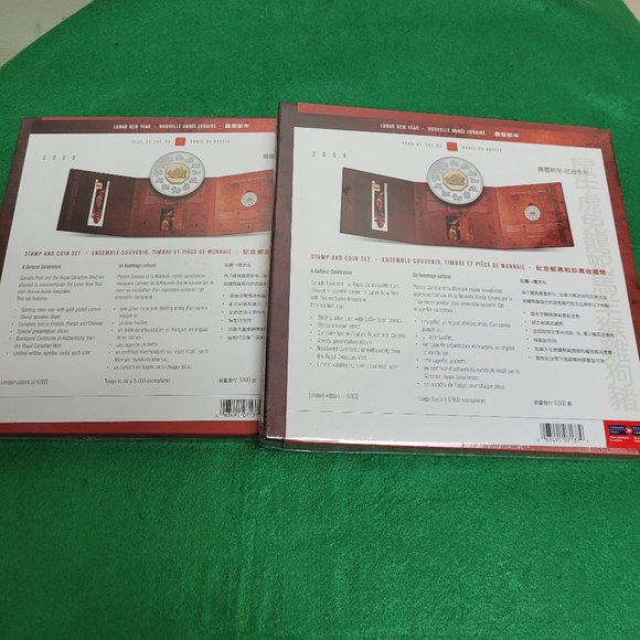 2009 $15 Year of the Ox Sterling silver coin and stamp set - Picture 4 of 4